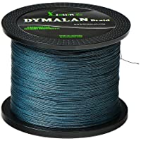 DYMALAN Sedal Trenzado de Pesca 4 filamentos 6-80LB Polietileno (PE) Súper Fuerte – Sedal de Pesca Resistente a la…